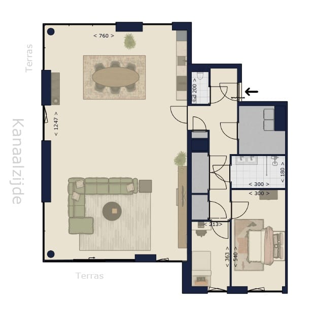 Foto 3 van Victoria | Appartement havenkanaal bnr. 3