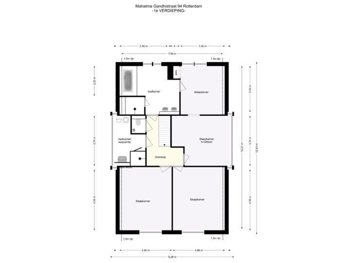 1e verdieping