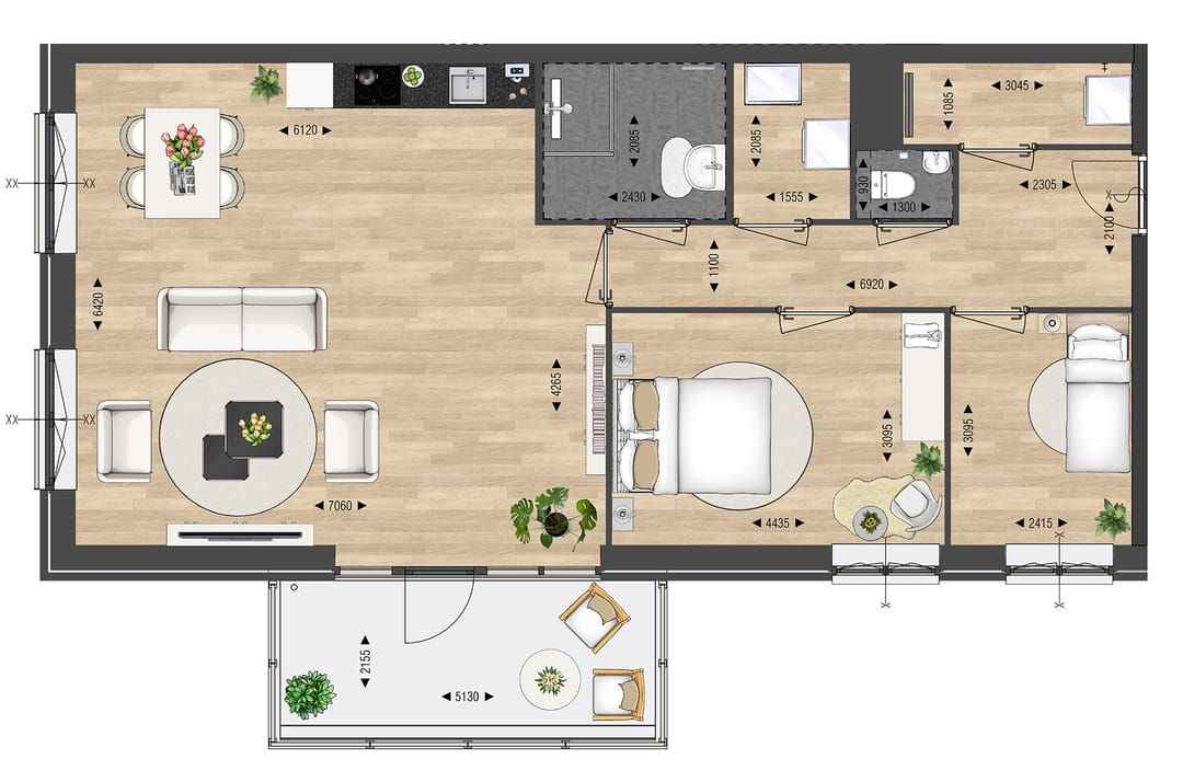 Foto 8 van Appartement type C (Bouwnr. 97)