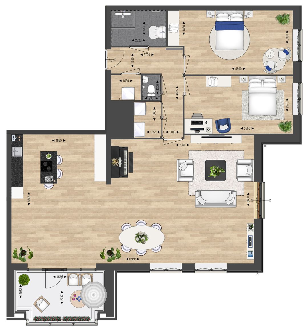 Foto 11 van Appartement type D (Bouwnr. 90)