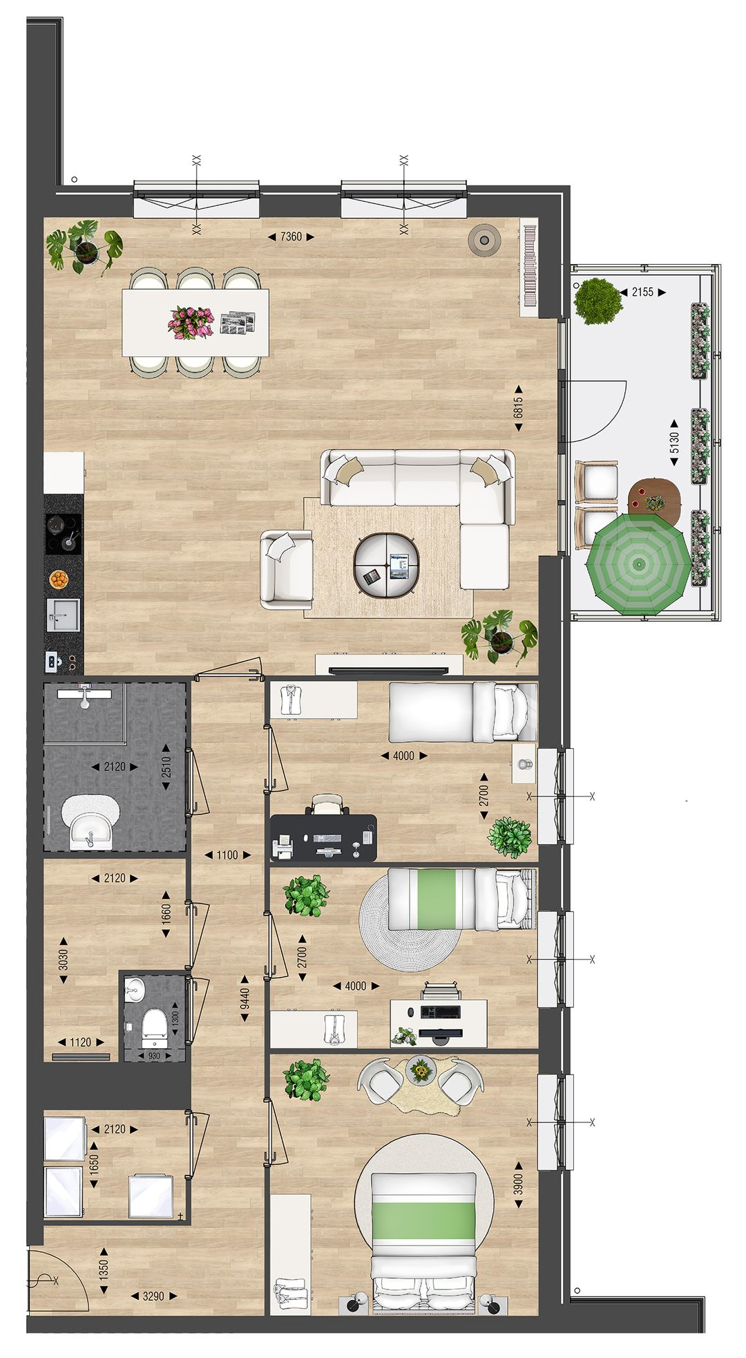 Foto 13 van Appartement type D (Bouwnr. 90)