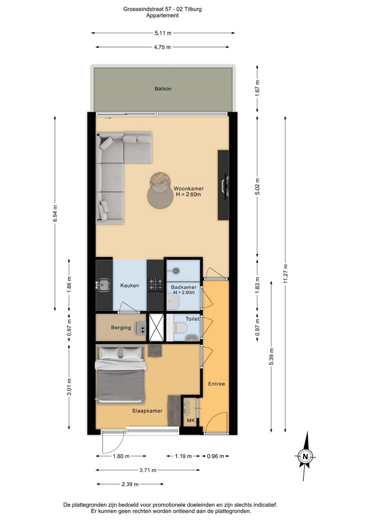 Foto 28 van Groeseindstraat 57-02