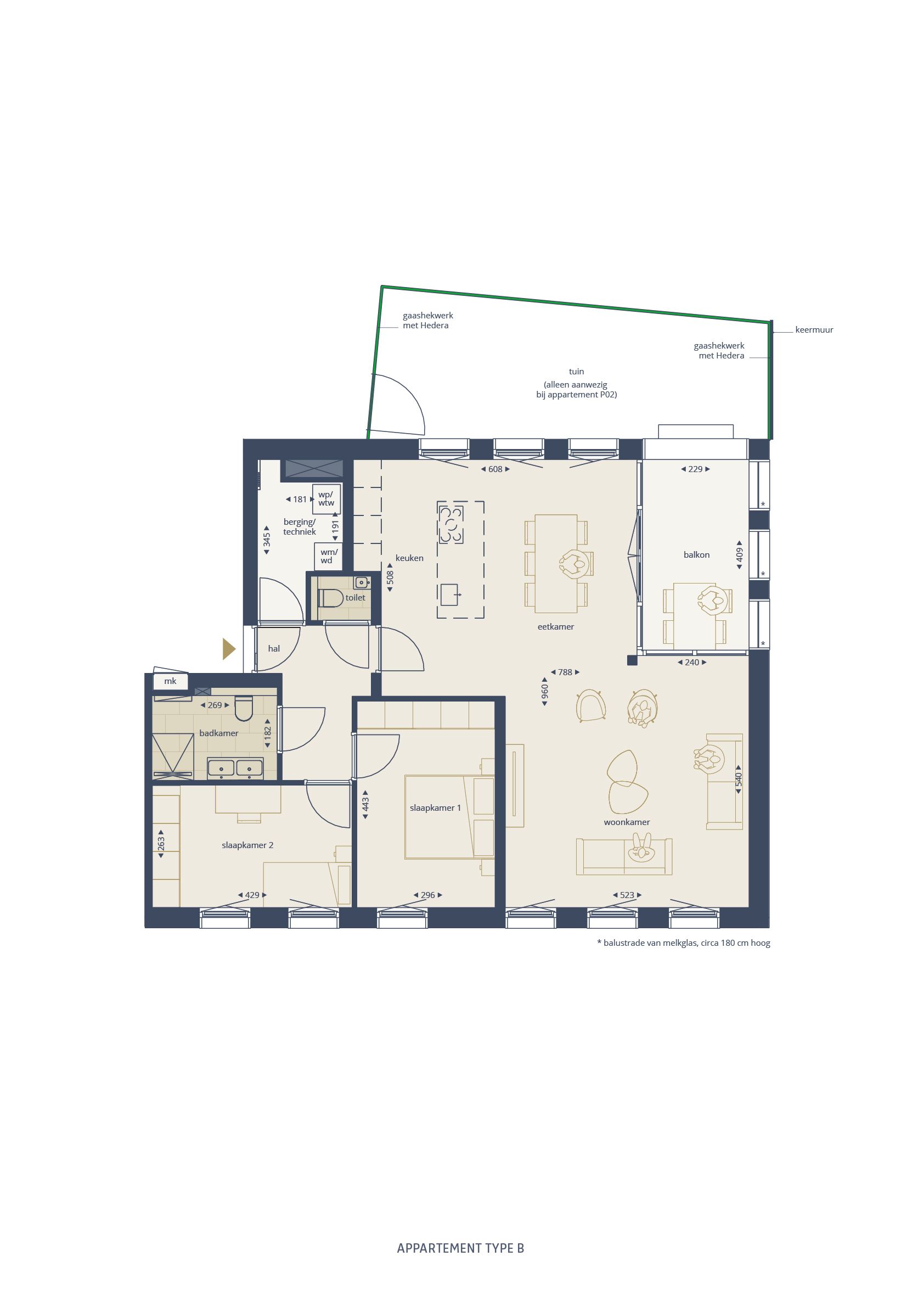 Type B (Bouwnr. P02), Sittard, 6131DC, Limburg, Nederland  