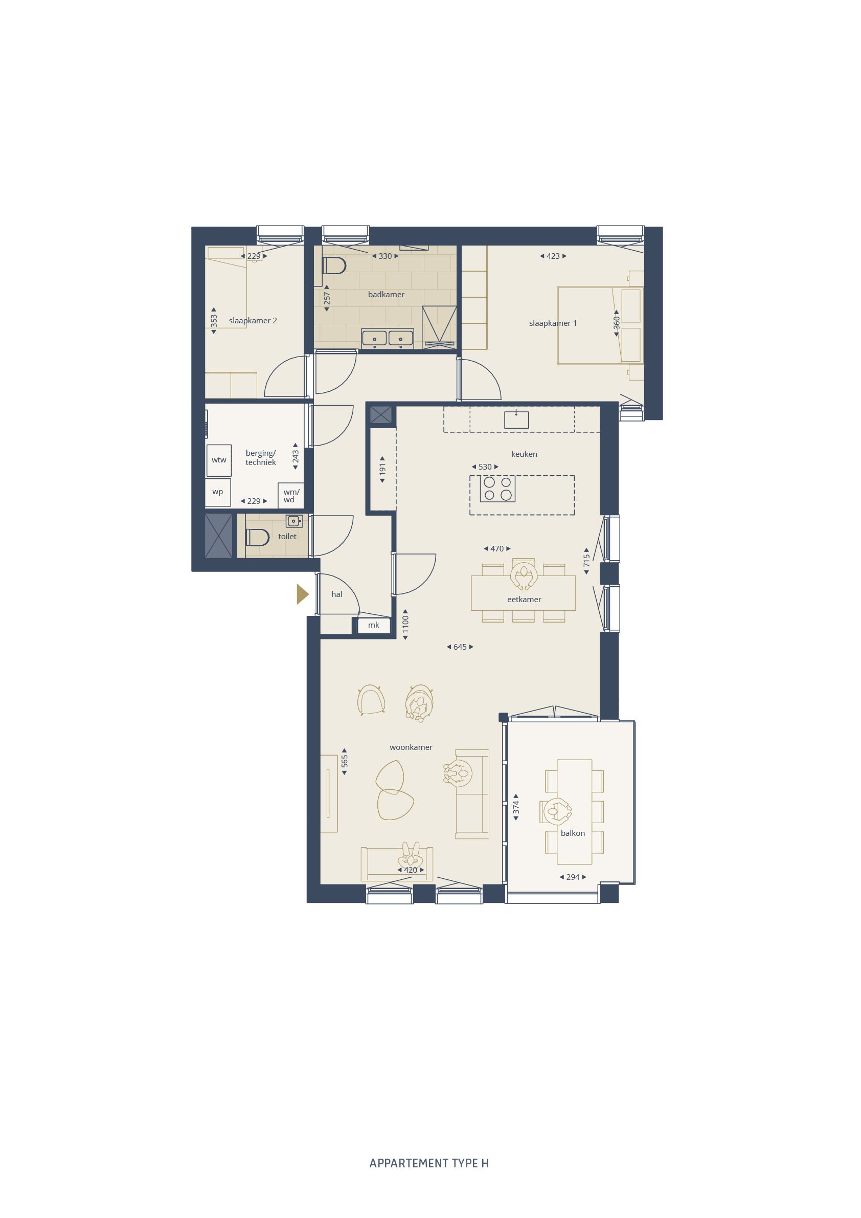 Type H (Bouwnr. B06), Sittard, 6131DC, Limburg, Nederland  