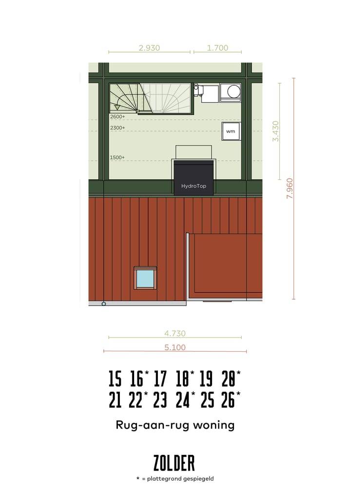 Foto 5 van Rug-aan-rug woning 15