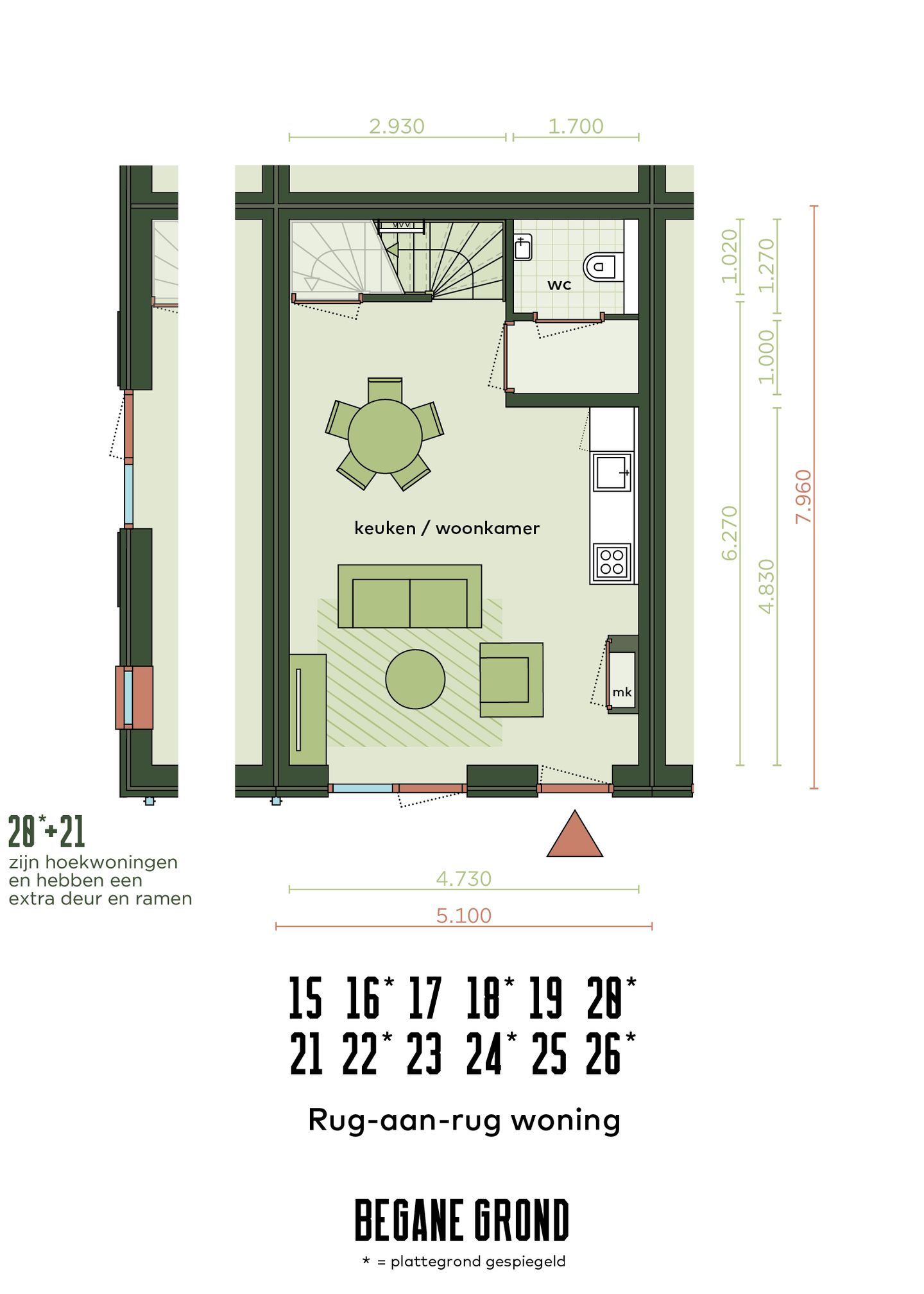 Foto 4 van Rug-aan-rug woning 17