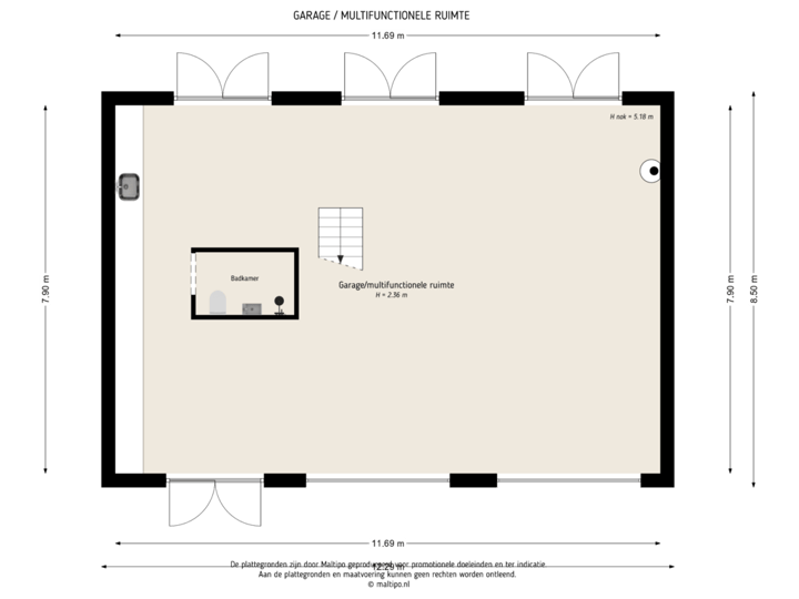 Garage/multifunctionele ruimte