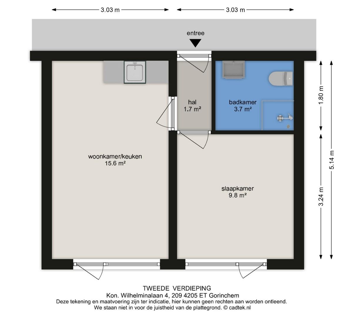 Foto 9 van Koningin Wilhelminalaan 4-209