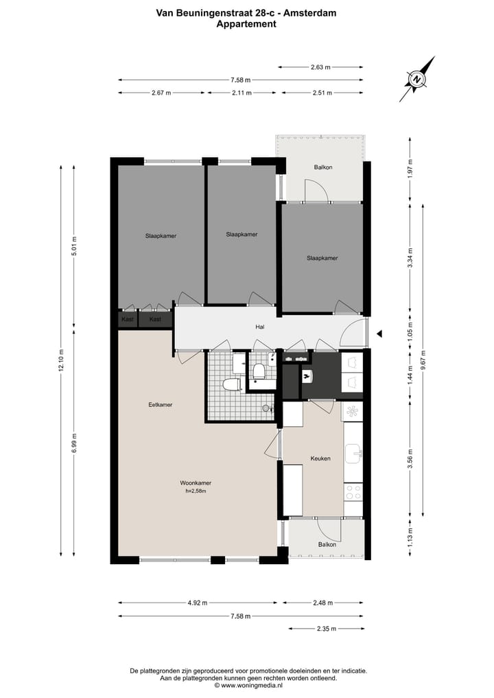 Foto 30 van Van Beuningenstraat 28-C