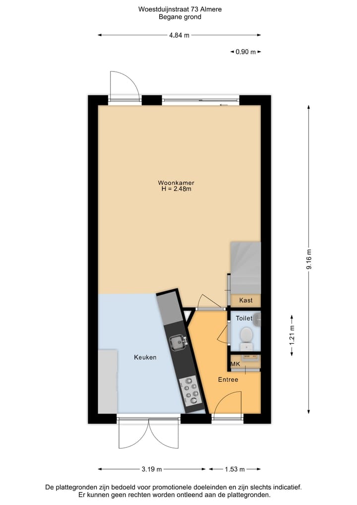 Foto 37 van Woestduijnstraat 73