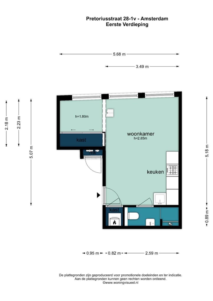 Photo 27 of Pretoriusstraat 28-1V