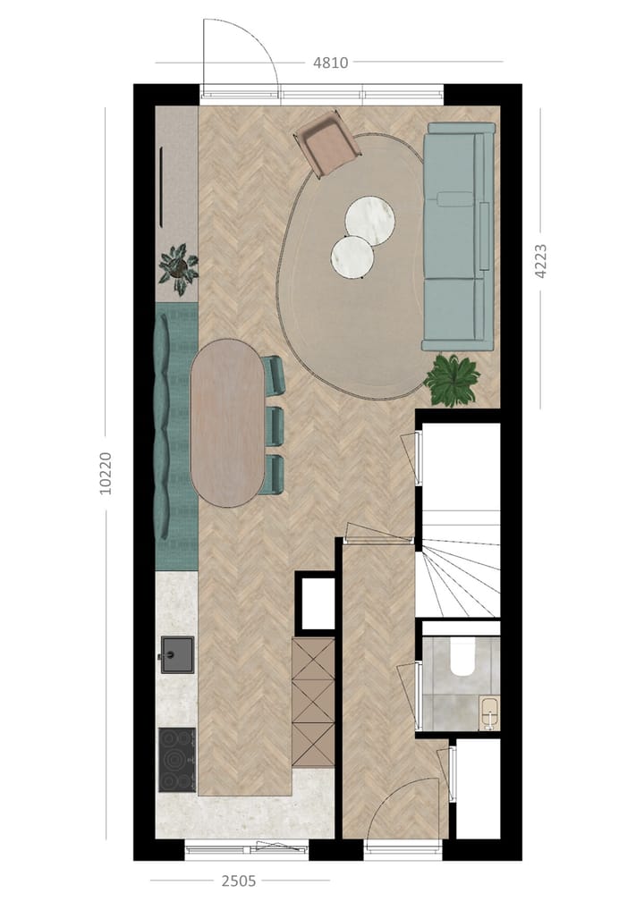 Foto 3 van Project Oranjetuin, type Rijwoning, bnr. (Bouwnr. 2)