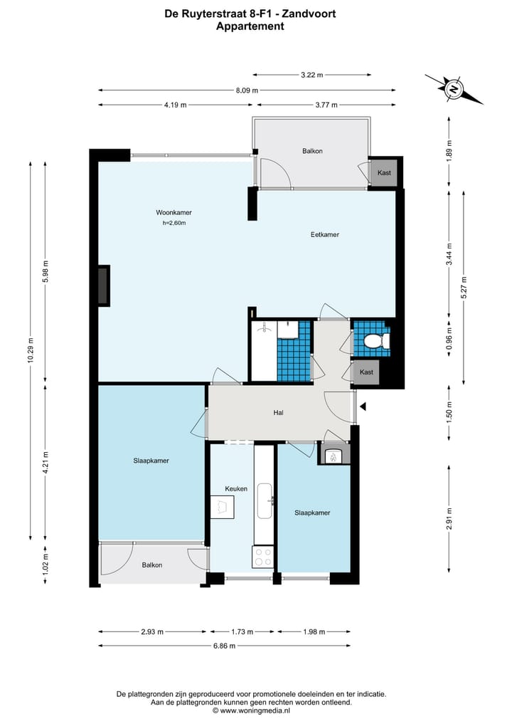Foto 27 van de Ruyterstraat 8-F1