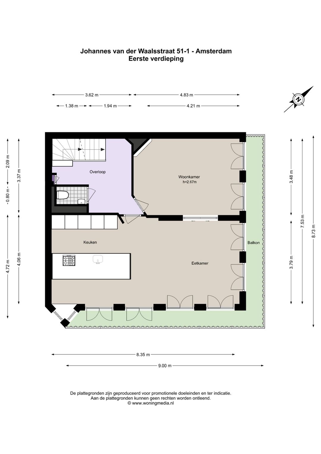 Foto 41 van Johannes van der Waalsstraat 51-1