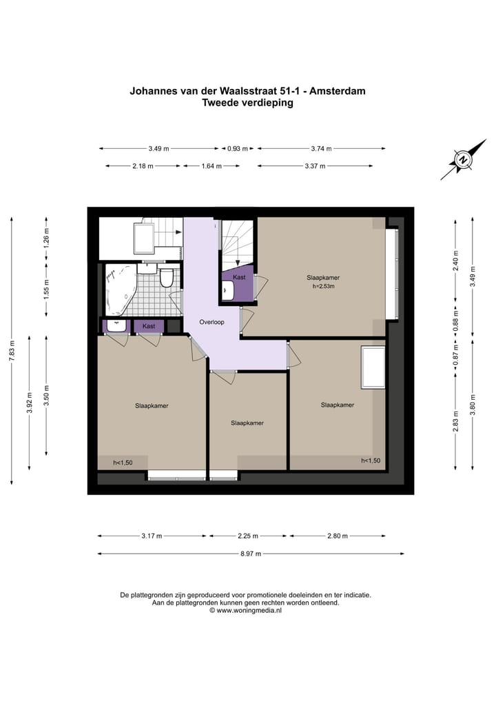 Foto 42 van Johannes van der Waalsstraat 51-1