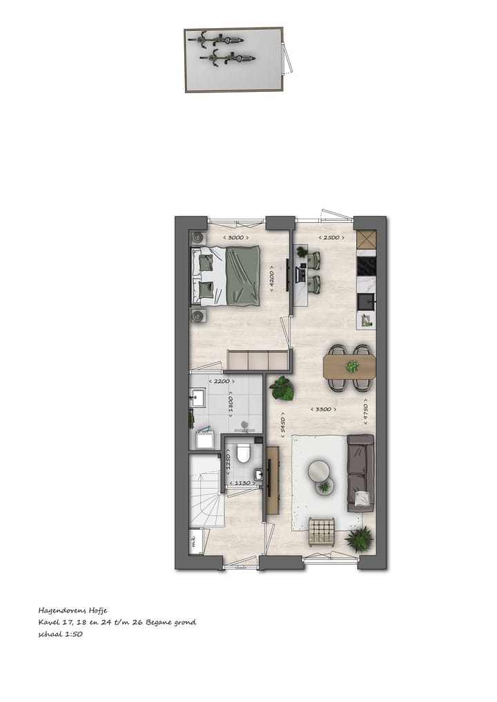 Foto 5 van Rijwoning - bnr 26 L - Hagendorens Hofje (Bouwnr. 26)