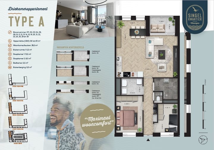 Foto van Singelkwartier type A Galerijflat