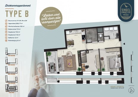 Foto van Singelkwartier type B Galerijflat