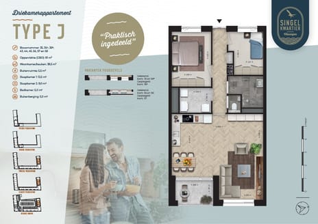 Singelkwartier type J thumbnail