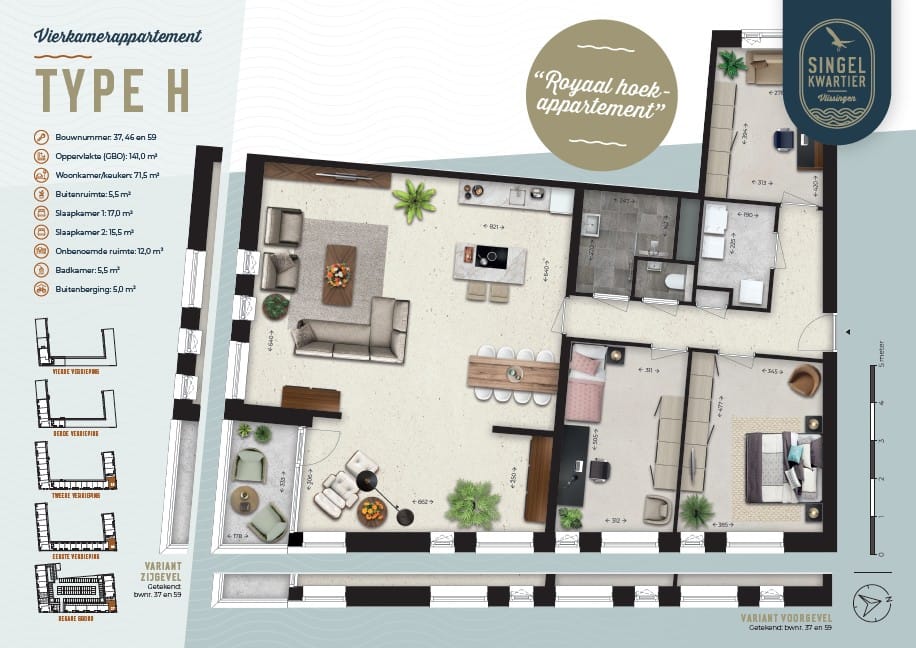 Foto 1 van Singelkwartier type H (Bouwnr. Type H 37)