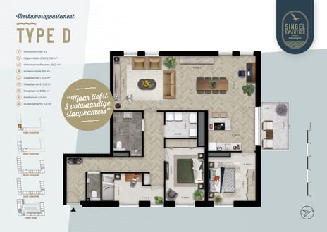 Foto van Singelkwartier type D Galerijflat