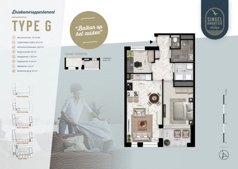 Foto van Singelkwartier type G Galerijflat