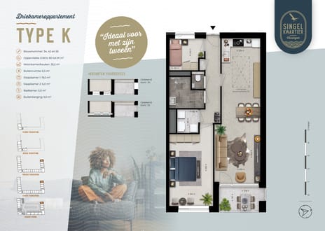 Foto van Singelkwartier type K Galerijflat