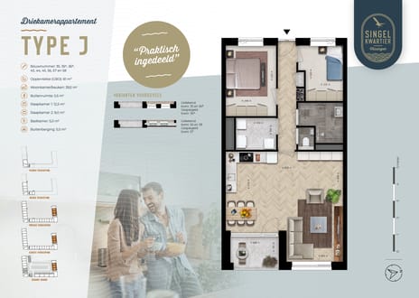 Foto van Singelkwartier type J Galerijflat