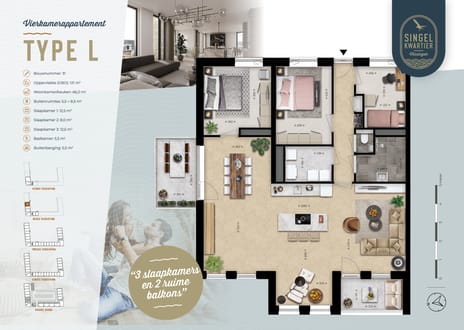 Foto van Singelkwartier type L Galerijflat