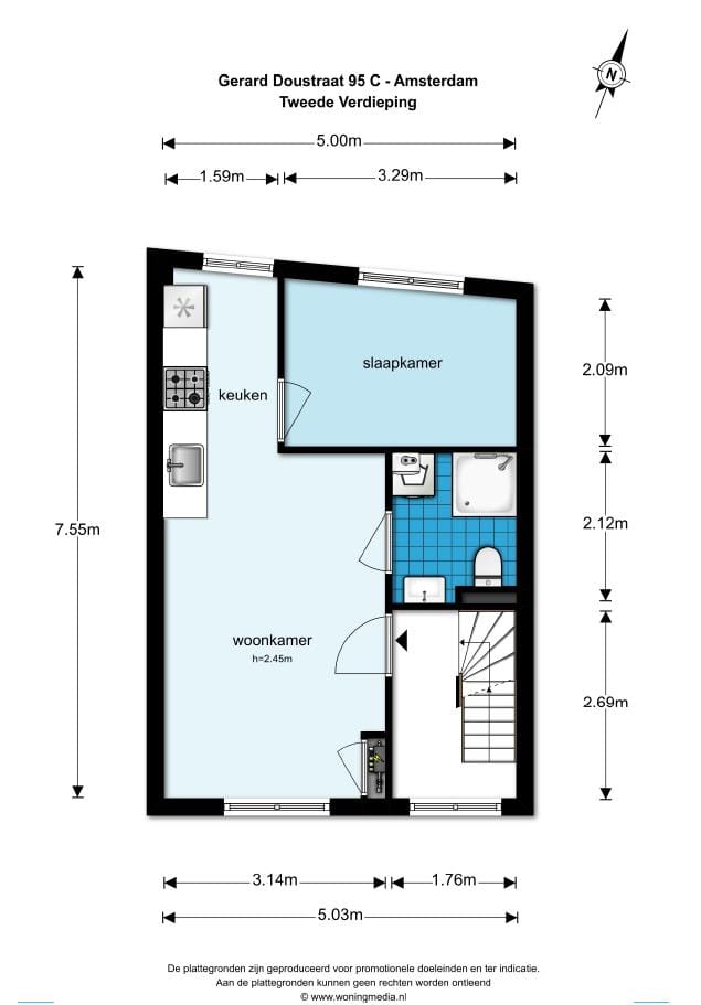 Foto 12 van Gerard Doustraat 95-C