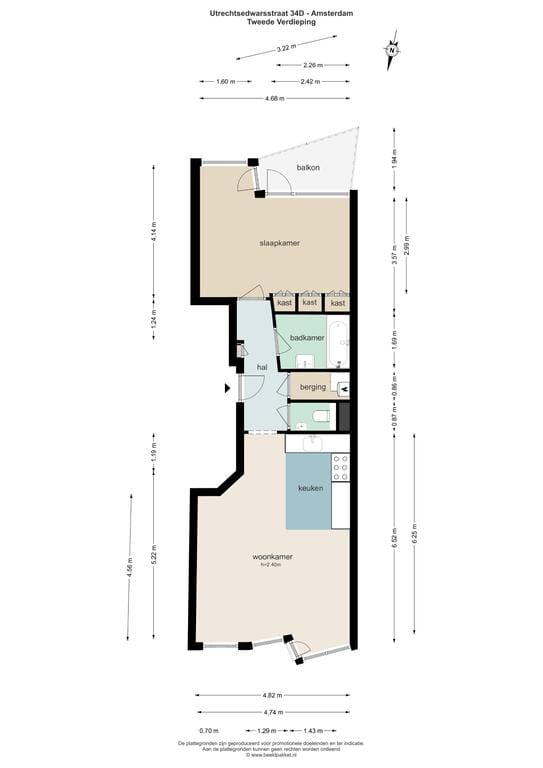 Foto 52 van Utrechtsedwarsstraat 34-D