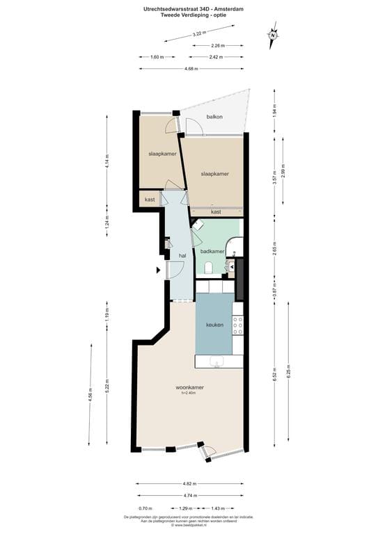 Foto 58 van Utrechtsedwarsstraat 34-D