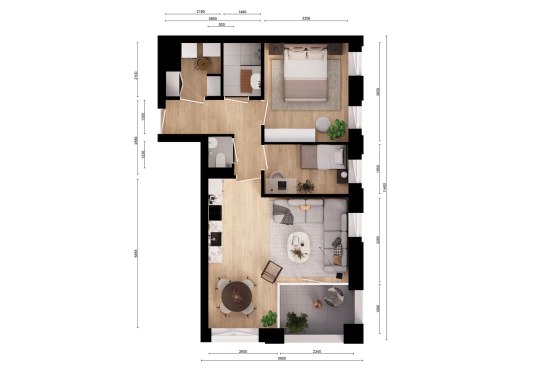 Foto 8 van Type C Gebouw J (Bouwnr. 27)