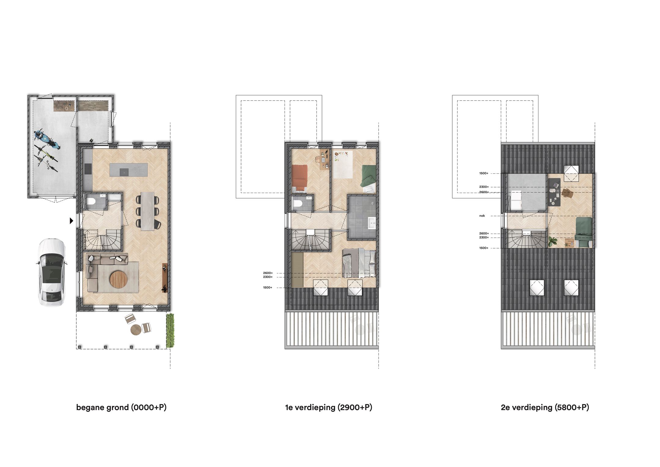 Photo 6 of "Wonen in het park" 2/1 kap woningen (Bouwnr. 1)