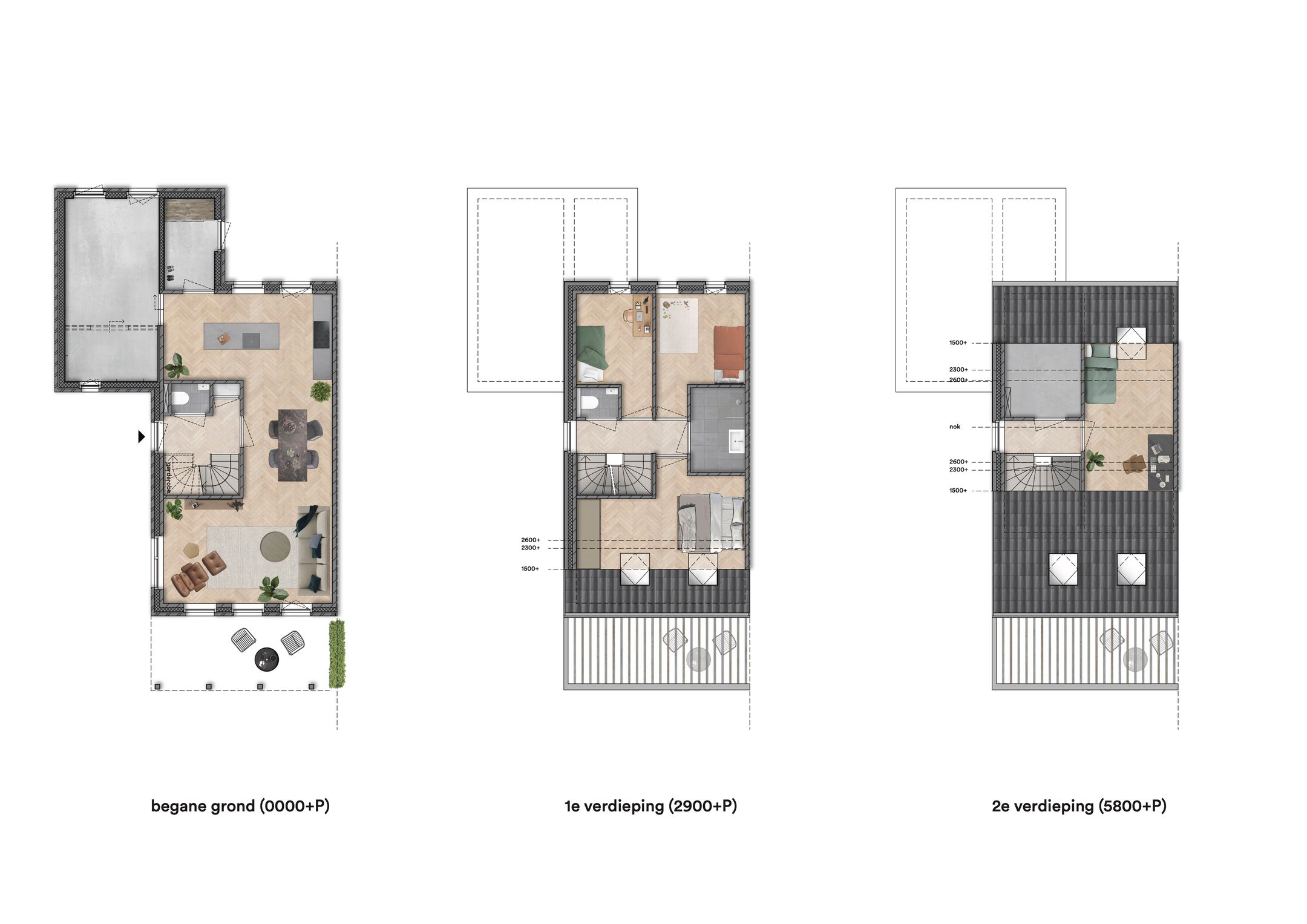 Photo 9 of "Wonen in het park" 2/1 kap woningen (Bouwnr. 1)