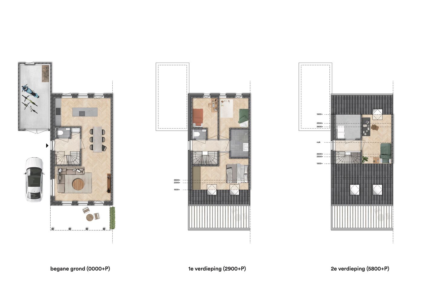 Photo 10 of "Wonen in het park" 2/1 kap woningen (Bouwnr. 1)