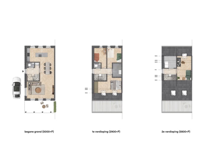 Photo 4 of "Wonen in het park" 2/1 kap woningen (Bouwnr. 7)