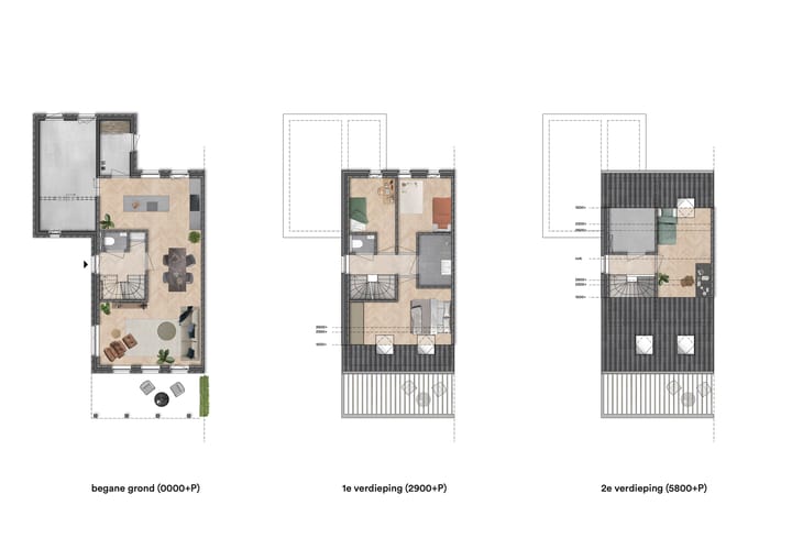 Photo 9 of "Wonen in het park" 2/1 kap woningen (Bouwnr. 9)