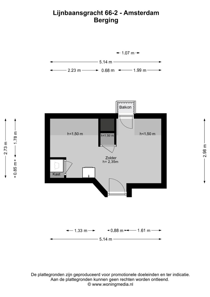 Foto 32 van Lijnbaansgracht 66-2