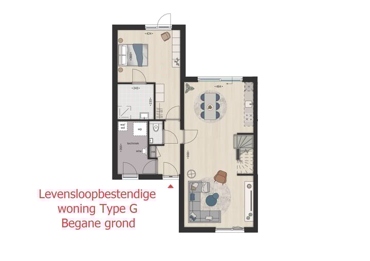 Foto 6 van Levensloopbestendige woningen (Bouwnr. 36)