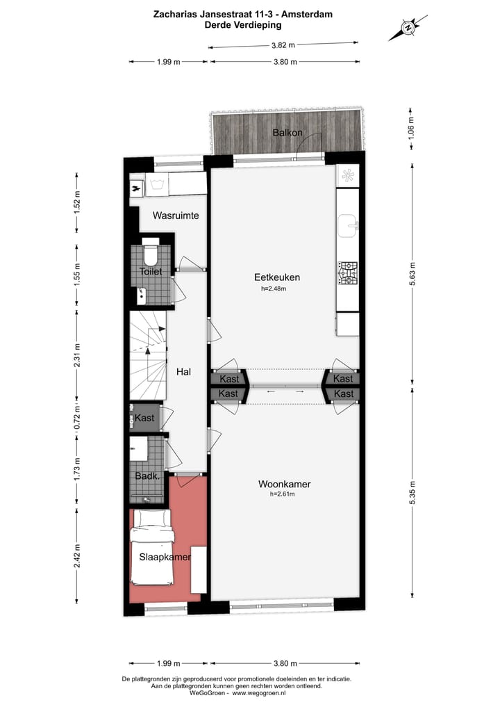 Foto 44 van Zacharias Jansestraat 11-3