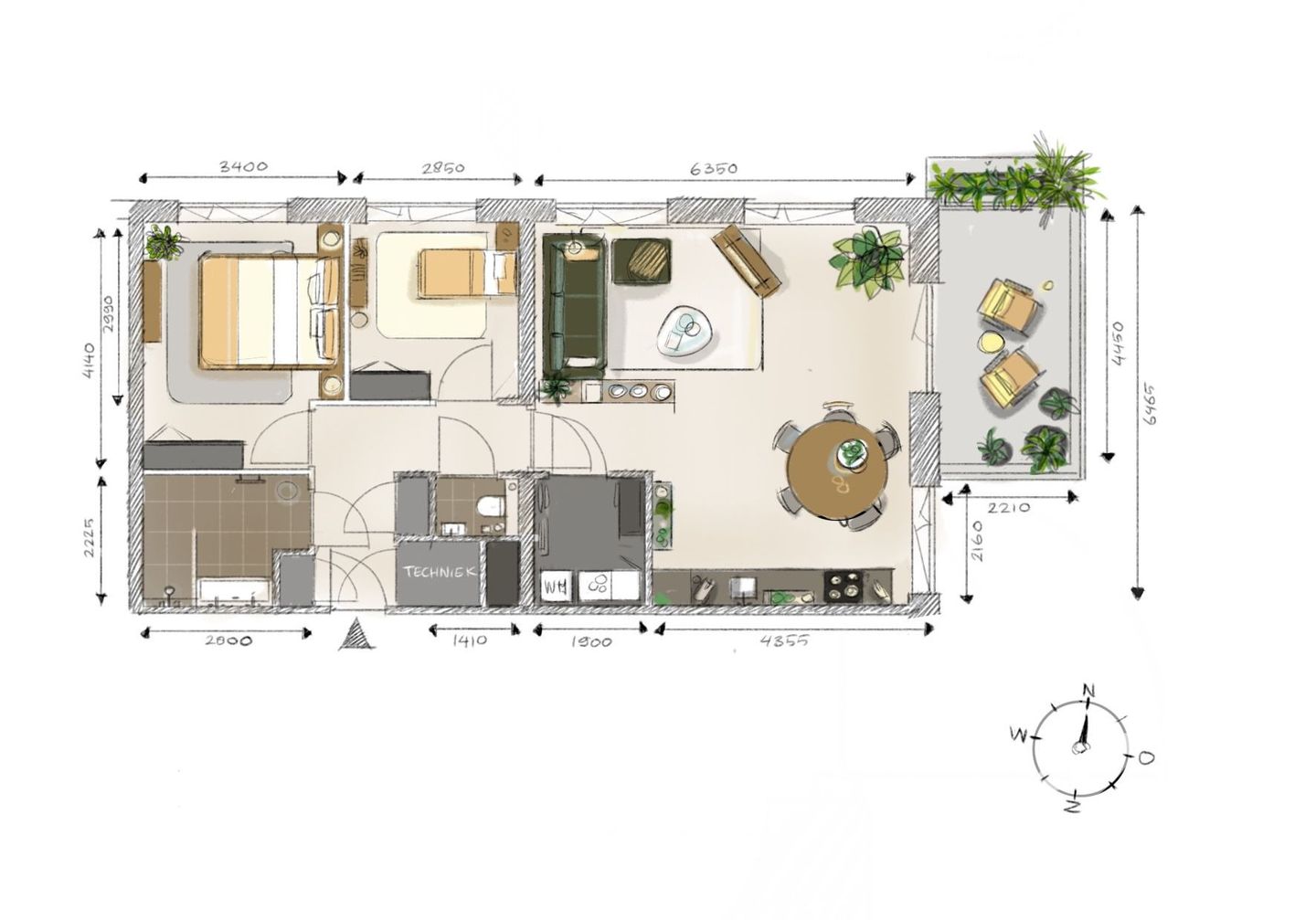 Foto 5 van Bloom Merwede Bold Apartment 12.3 (Bouwnr. 301)