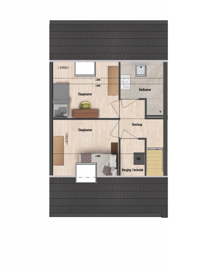 Foto 6 van HS - Tussenwoning (Bouwnr. H22)