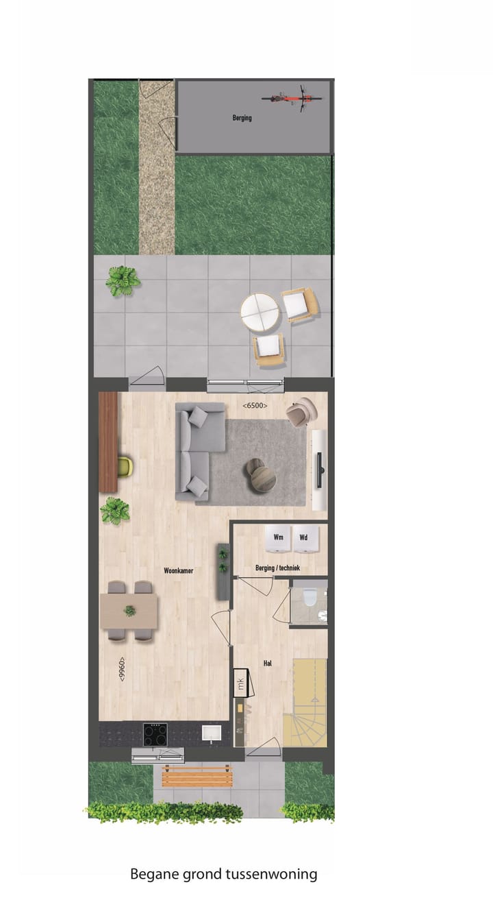 Foto 5 van HS - Tussenwoning (Bouwnr. H18)