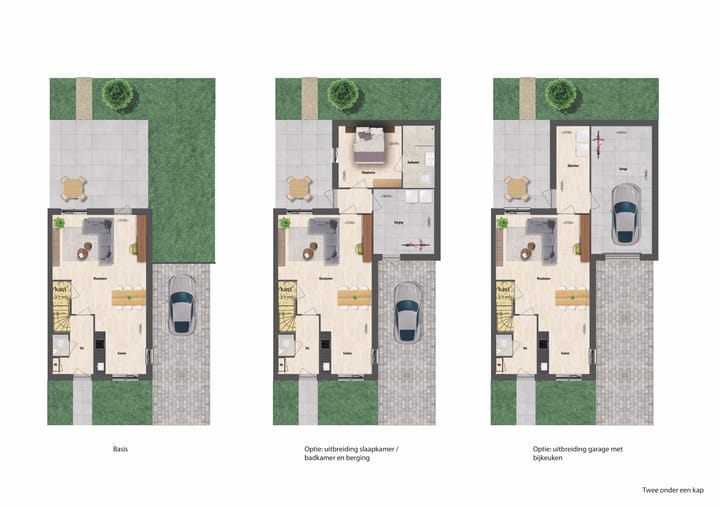 Foto 4 van Twee-onder-één-kapwoning (Bouwnr. T1)