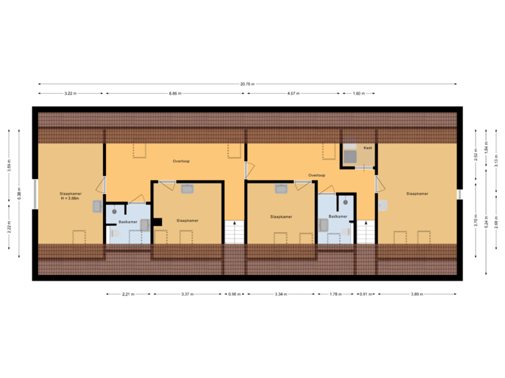 Bijgebouw eerste verdieping