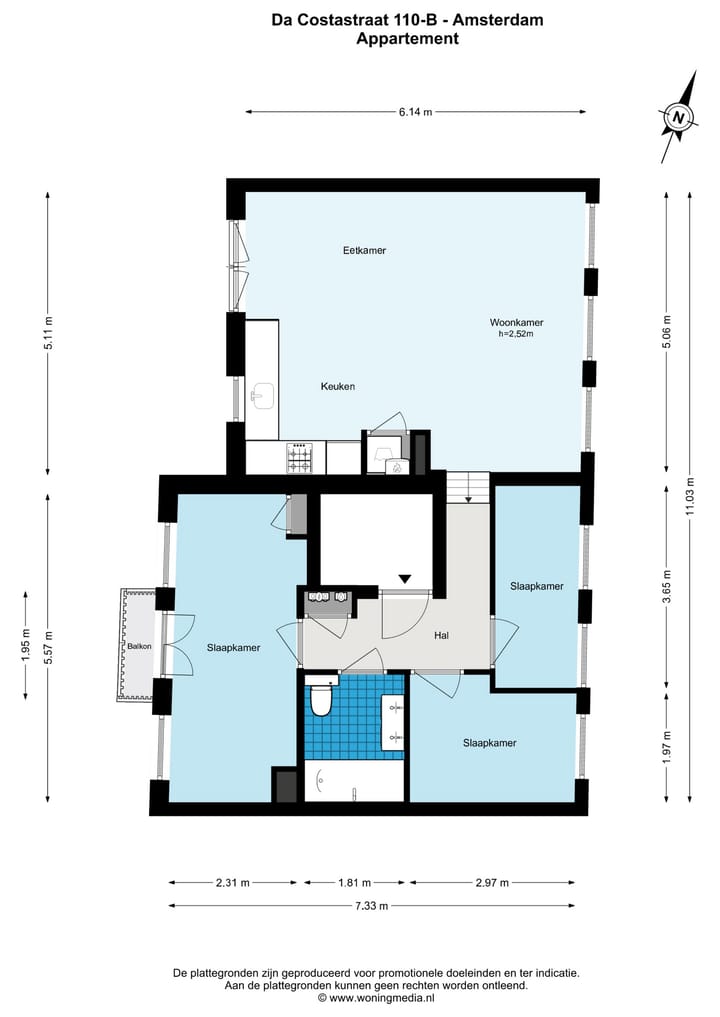 Foto 19 van Da Costastraat 110-B