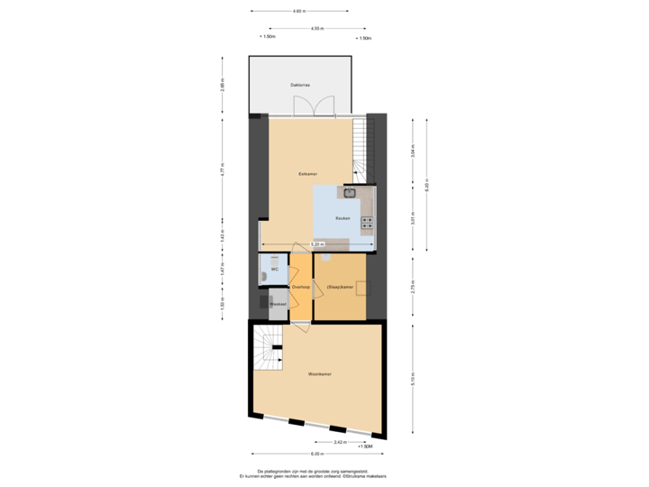 1e verdieping bovenwoning