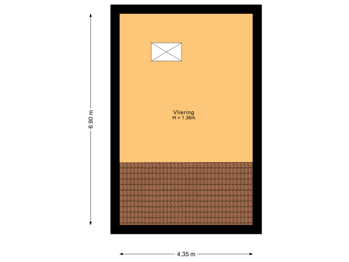 Vliering boven inloopkast