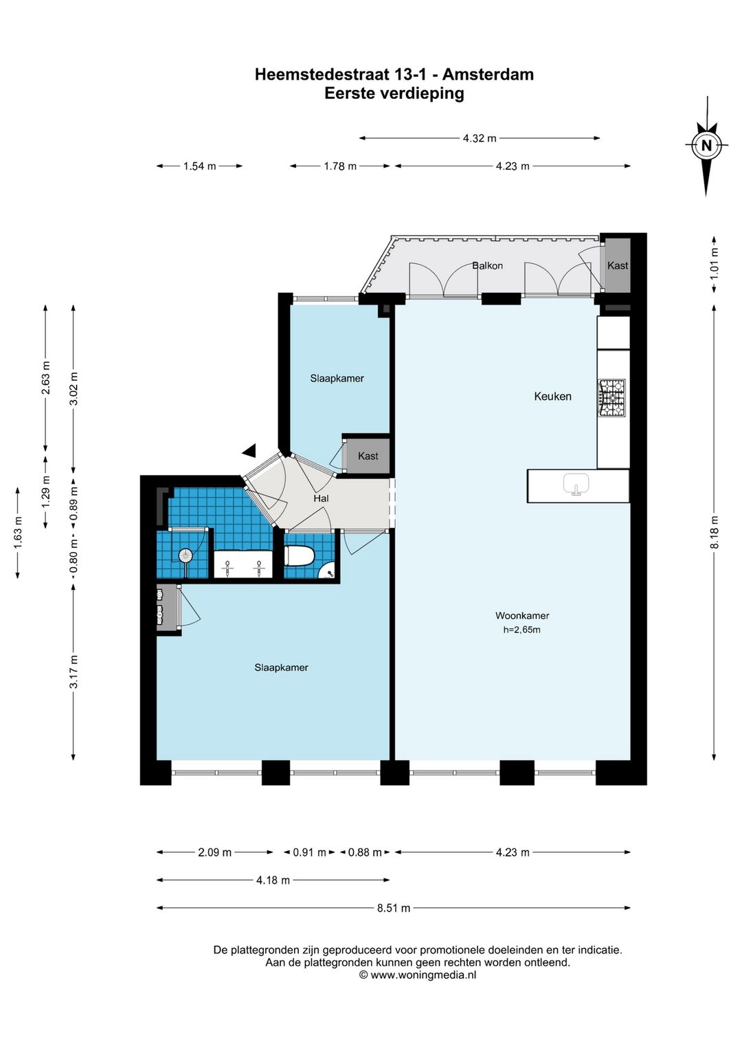 Foto 26 van Heemstedestraat 13-1